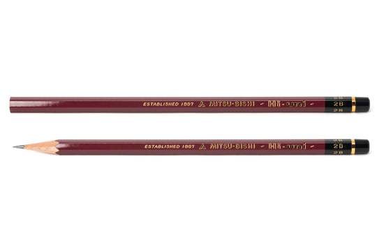 Hi-Uni Pencil, 2B, Single | Mitsubishi Pencil Co.